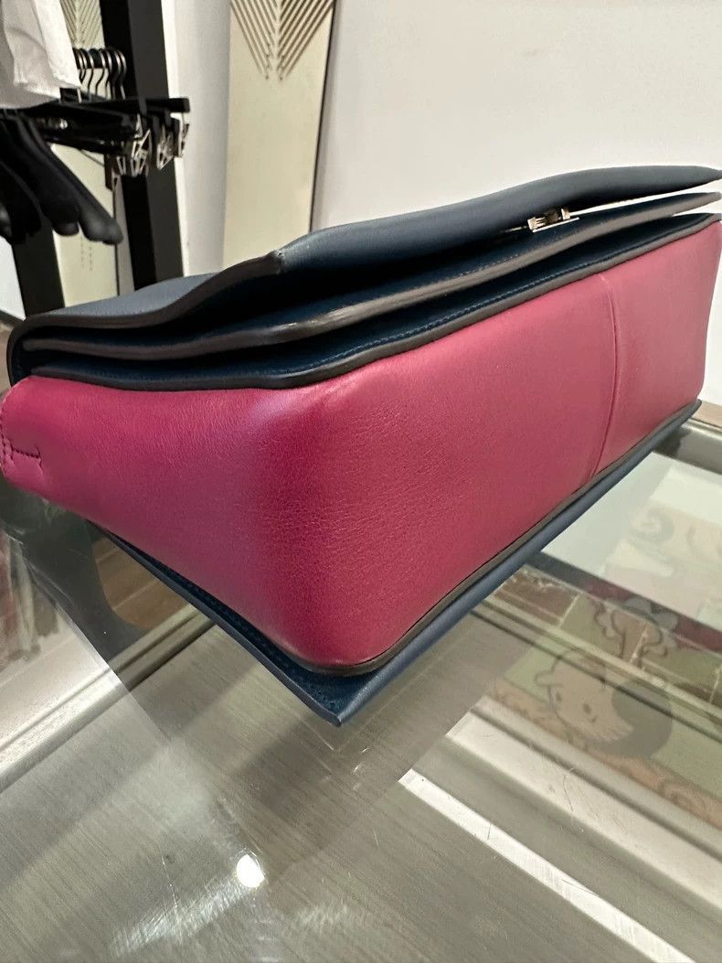 Celine Celine Red Blue Color Block Shoulder Bag Size ONE SIZE - 6 Thumbnail