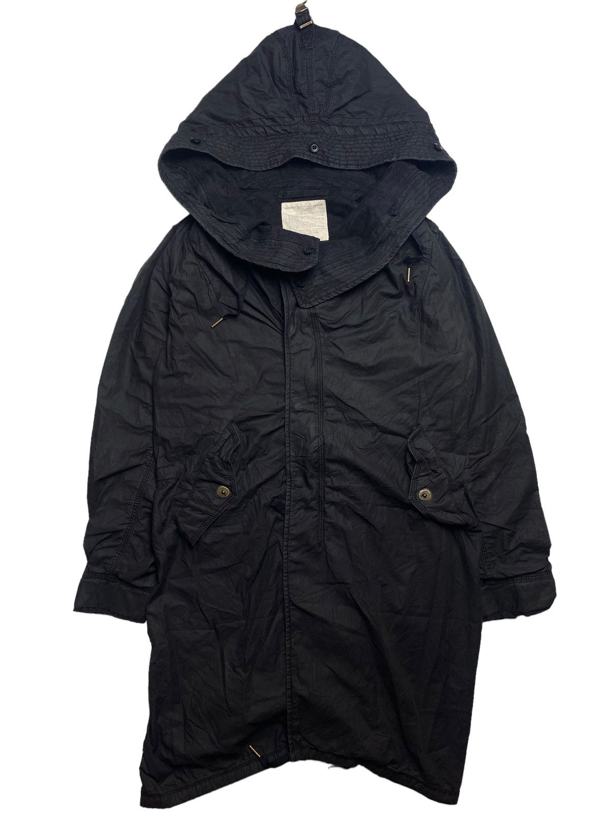 If Six Was Nine 2000s G.O.A - Big Hooded Black Long Jacket | Grailed