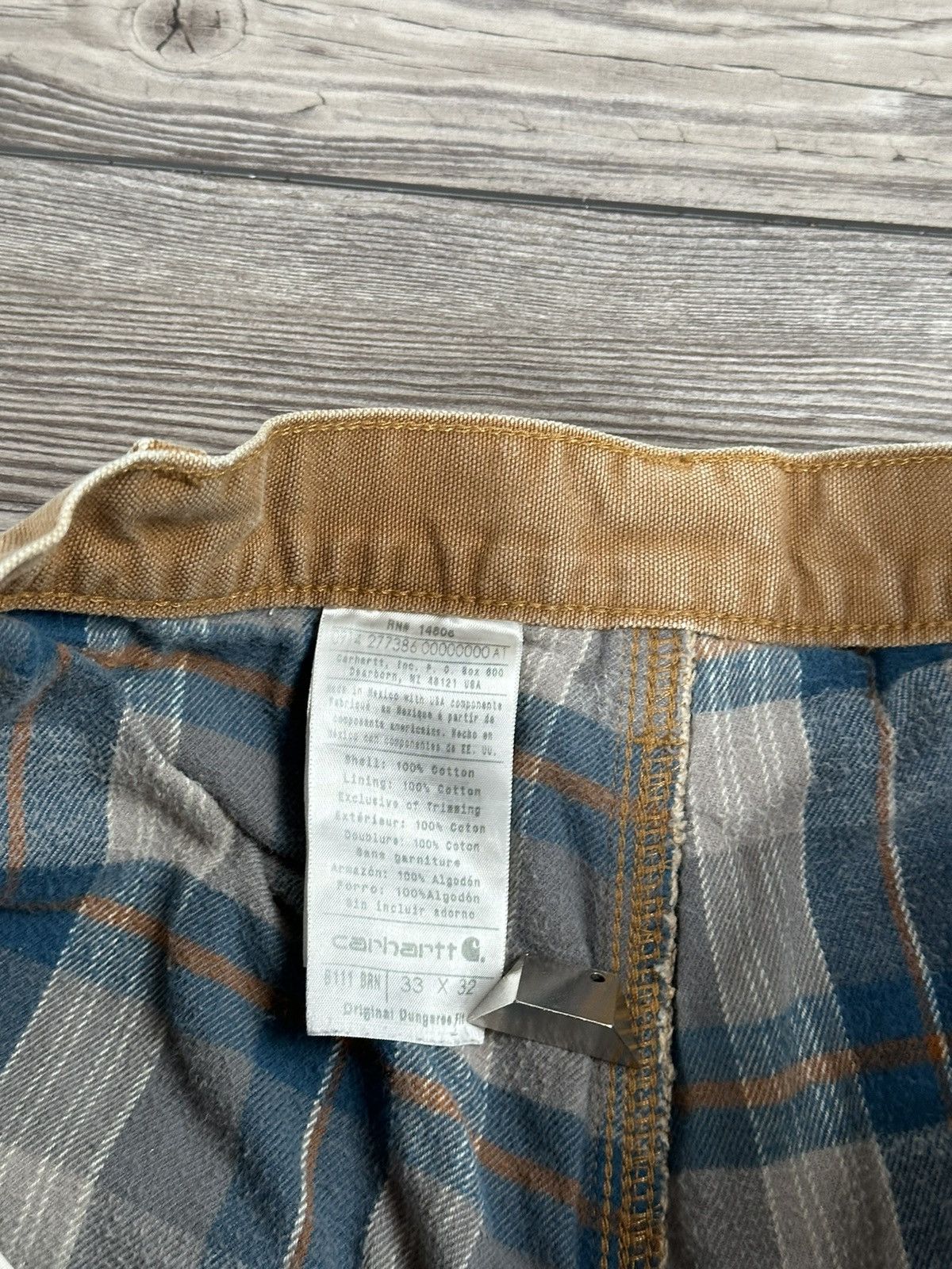 Carhartt Carhartt Flannel Lined Pants Size US 33 - 7 Thumbnail
