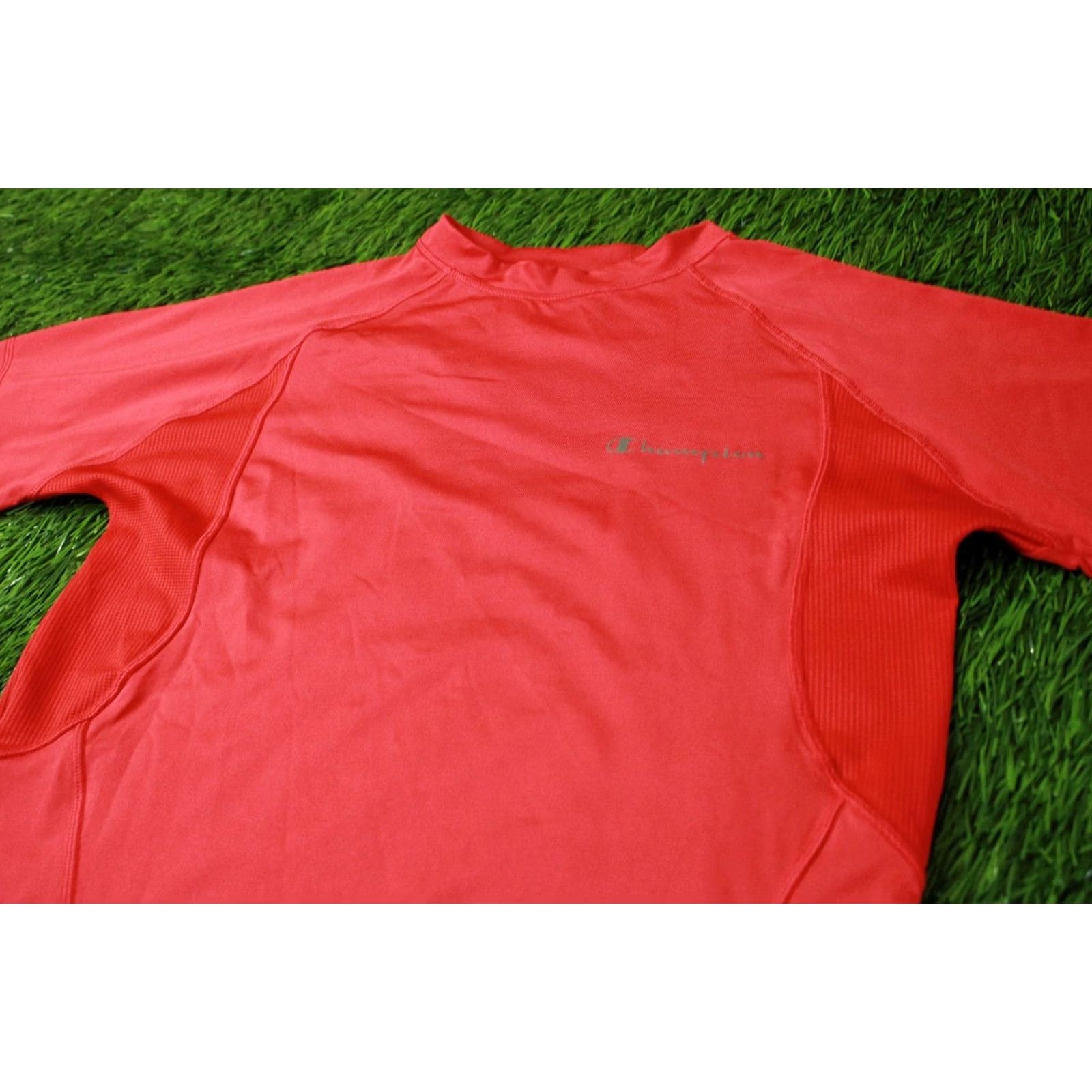 Champion CHAMPION T-SHIRT MEN XL RED 85% Polyester 15% Elastane Short Sleeve Henley Jersey Trikot Solid Original Size XL Size US XL / EU 56 / 4 - 2 Thumbnail