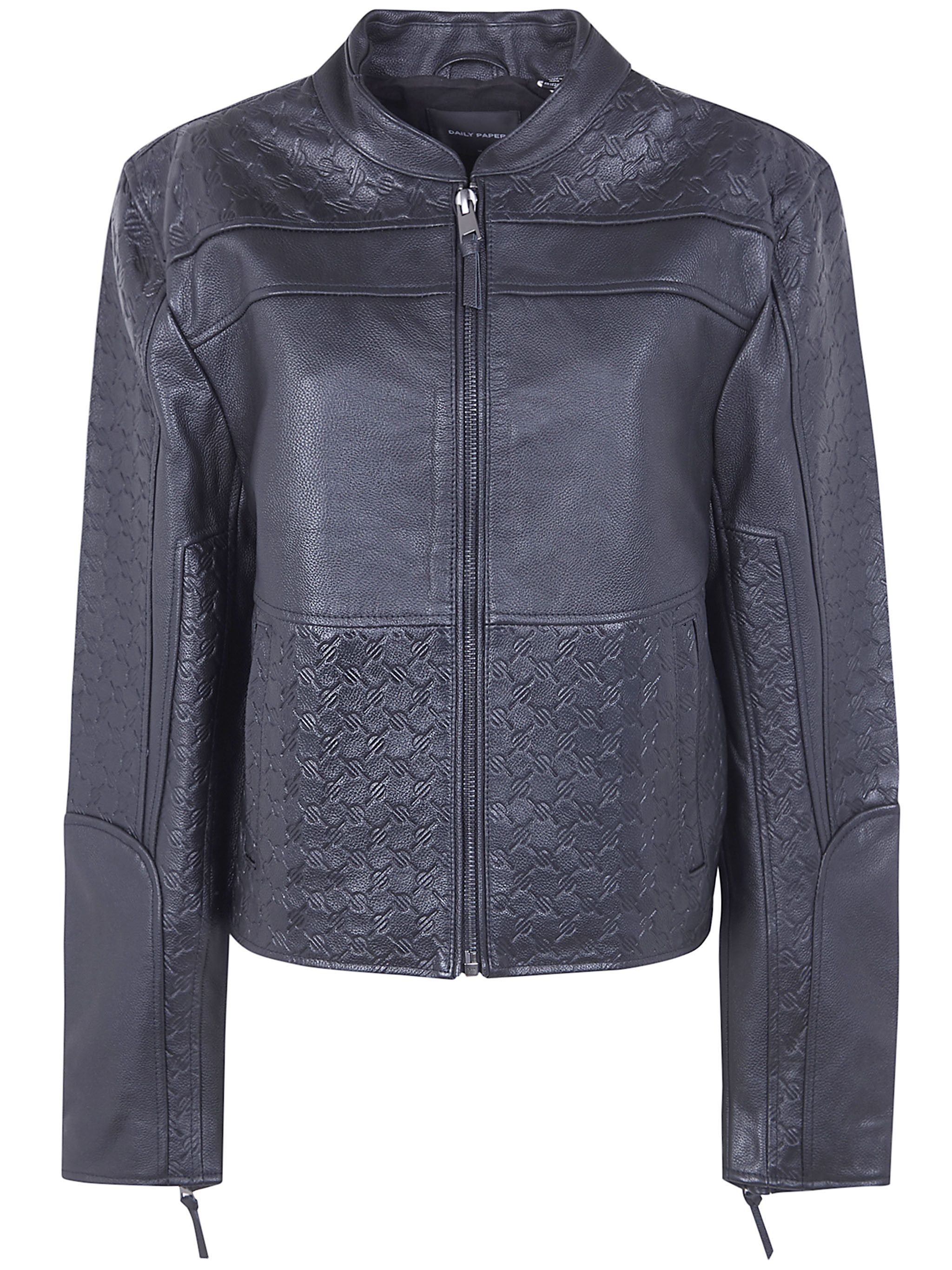 Daily Paper "STRUCTURED" LEATHER JACKET Size US L / EU 52-54 / 3 - 1 Thumbnail