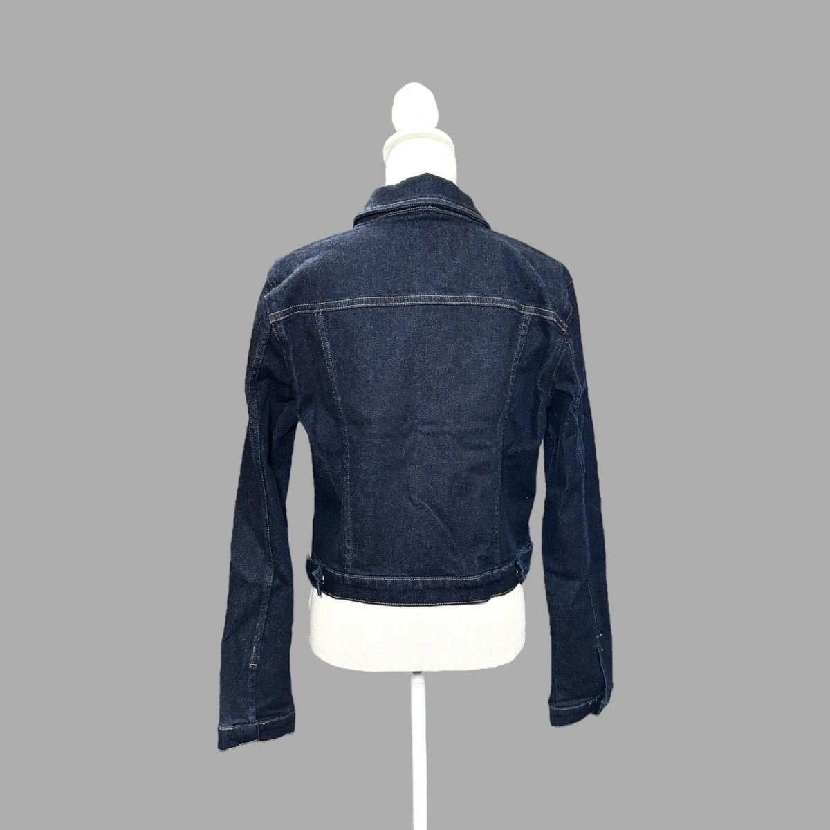 Good American Good American Women’s Jean Blue Stretch Crop Jacket Sz M Size M / US 6-8 / IT 42-44 - 4 Thumbnail