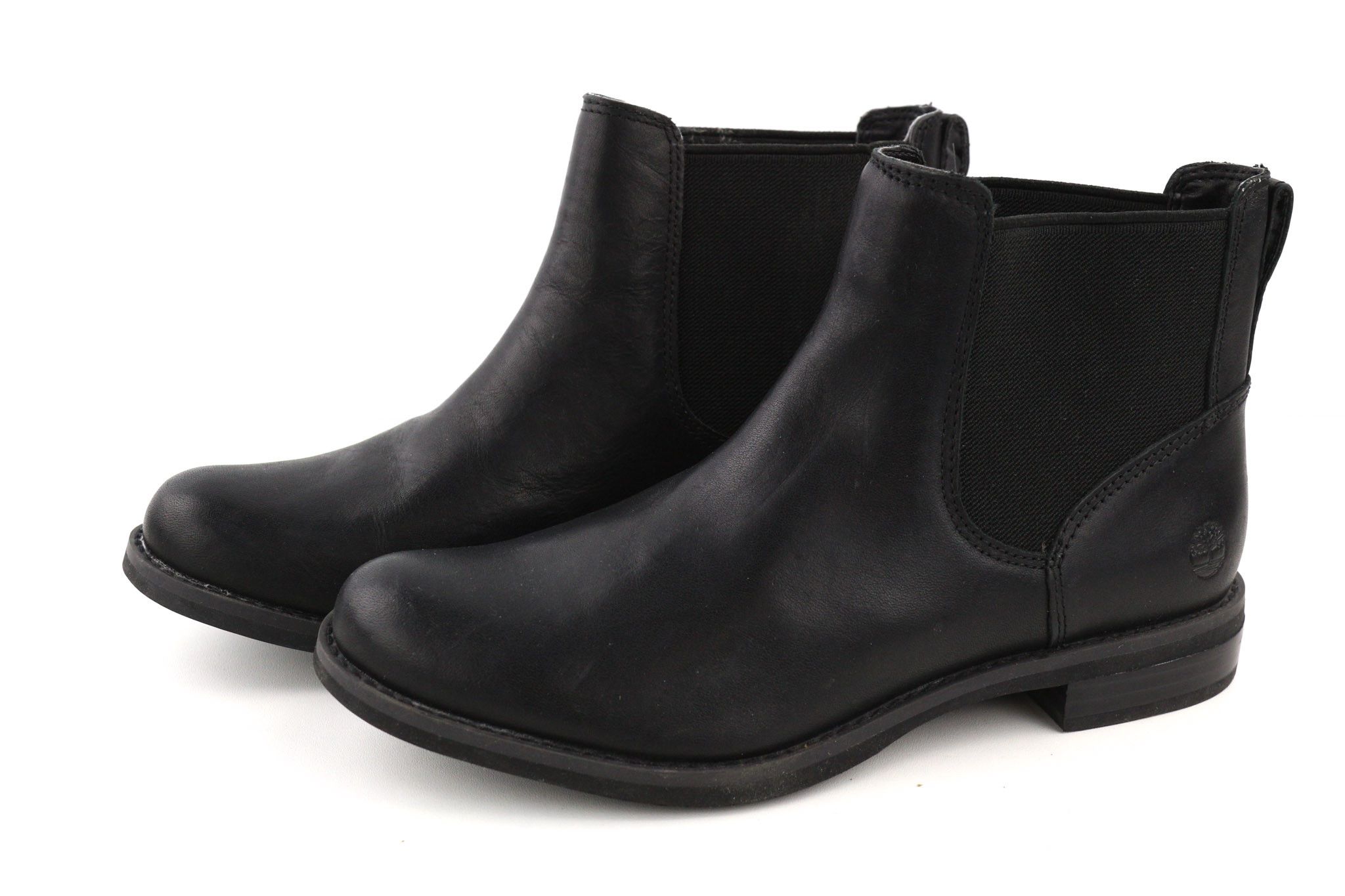 Timberland A1KHL UK5 Black Leather Chelsea 80979 Size US 5.5 / IT 35.5 - 2 Thumbnail