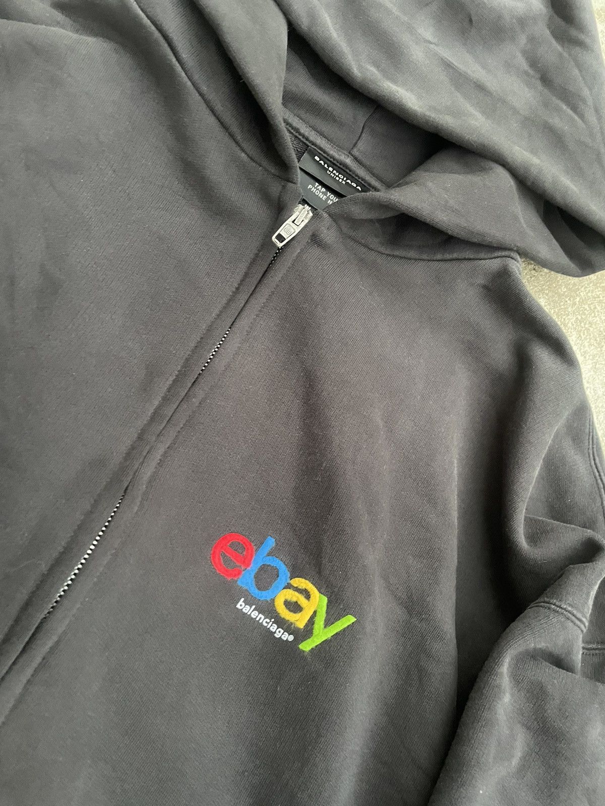 Balenciaga eBay Zip Hoodie Size US L / EU 52-54 / 3 - 3 Thumbnail