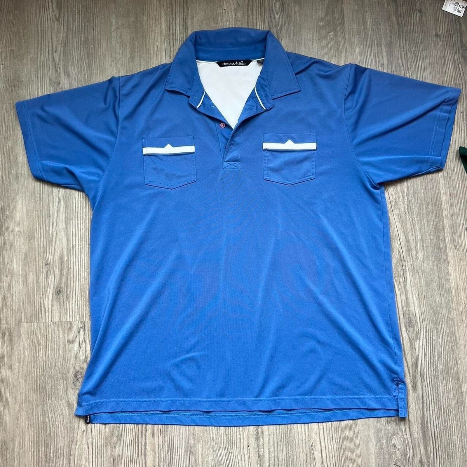 TravisMathew Travis Mathew Golf Polo Blue Preppy Tshirt Size XXL Size US XXL / EU 58 / 5 - 1 Thumbnail