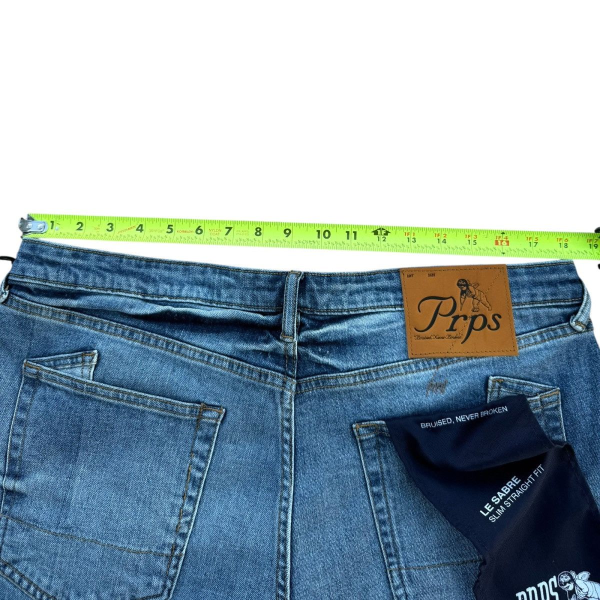 Prps PRPS Le Sabre Slim Straight Denim Jeans 36 NWT Size US 36 / EU 52 - 10 Thumbnail