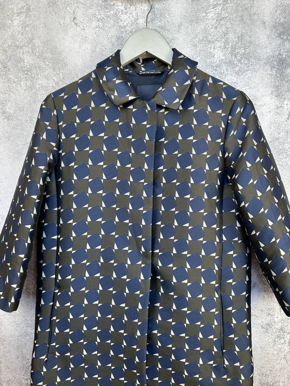 Max Mara 'S MaxMara Diffusion Geometric Print 3/4 Sleeve Coat Trench Size S / US 4 / IT 40 - 4 Thumbnail