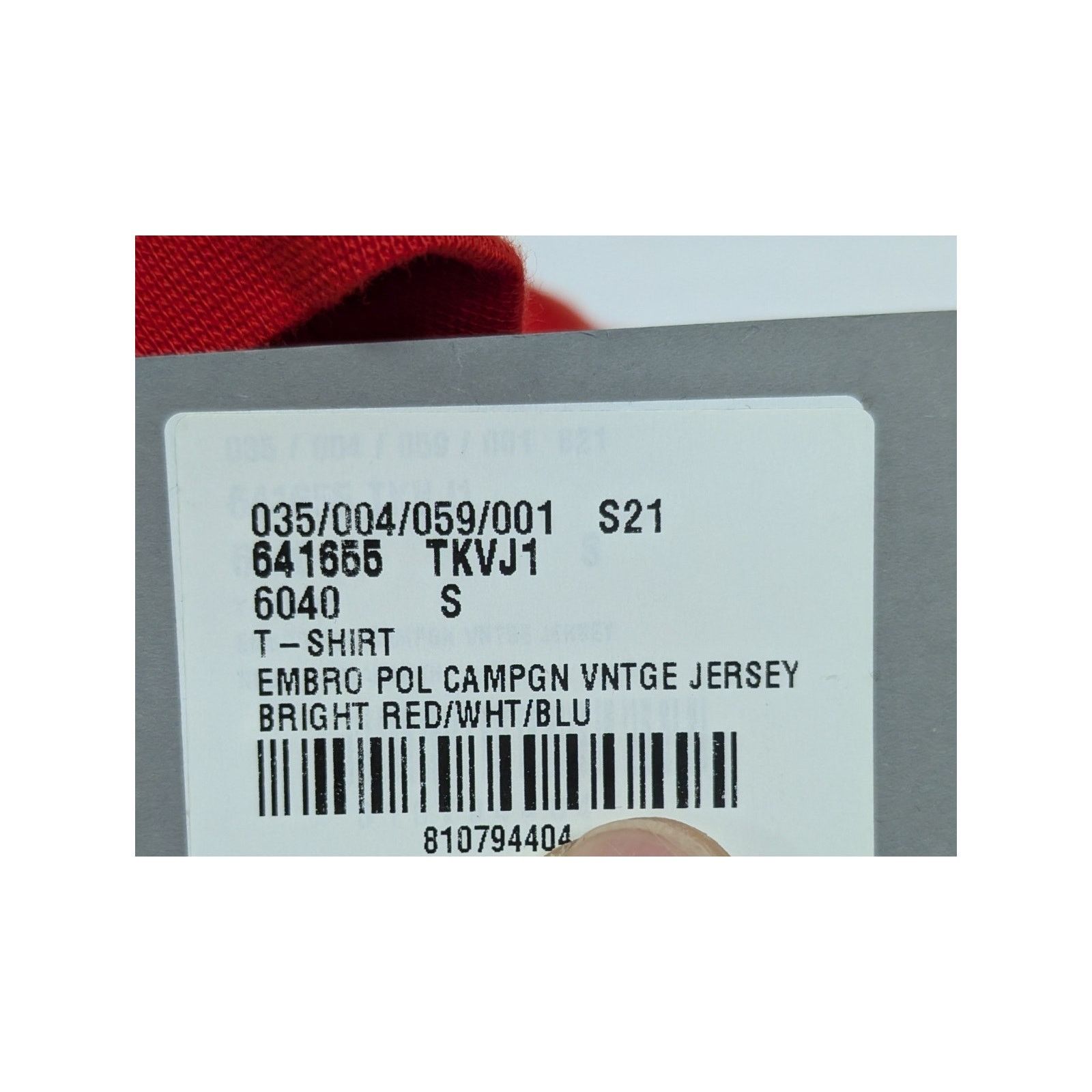 Balenciaga o1rshd1 Q:2 / Embro Pol Campgn Vintage Jersey T-Shirt in Red Size US S / EU 44-46 / 1 - 13 Thumbnail