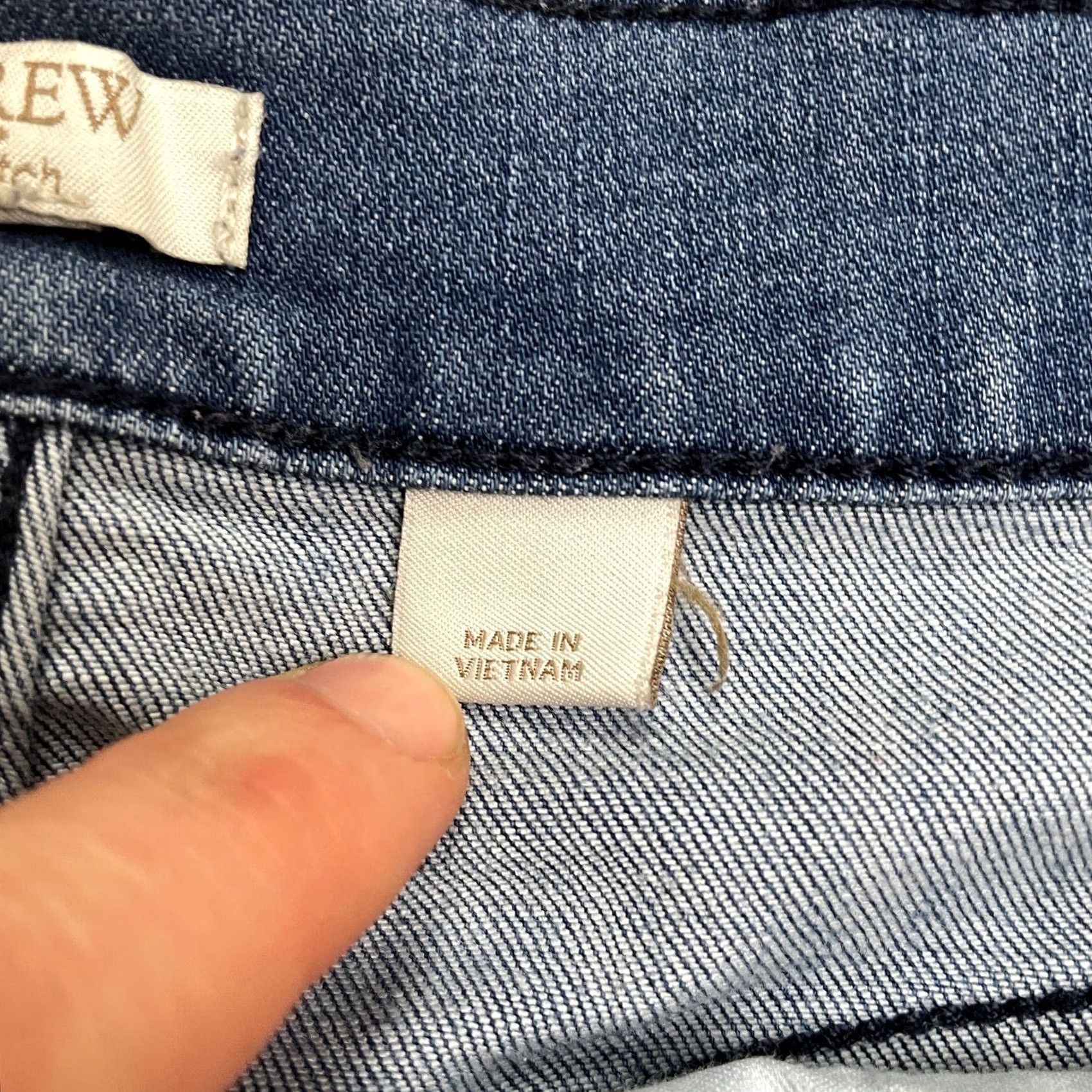 J.Crew J.Crew Stretch High Rise Skinny Denim Jeans Women 30x28 9" Bella Wash Distressed - City Style Size 30" / US 8 / IT 44 - 7 Thumbnail