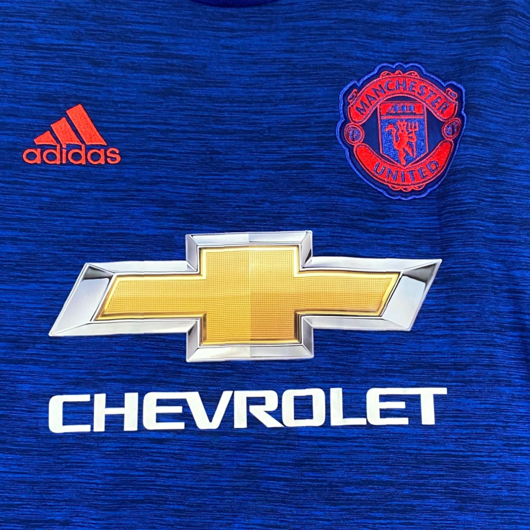 Adidas Adidas Jersey MUFC Red Devils Soccer Shirt Mens Small Blue Short Sleeve Size US S / EU 44-46 / 1 - 3 Thumbnail