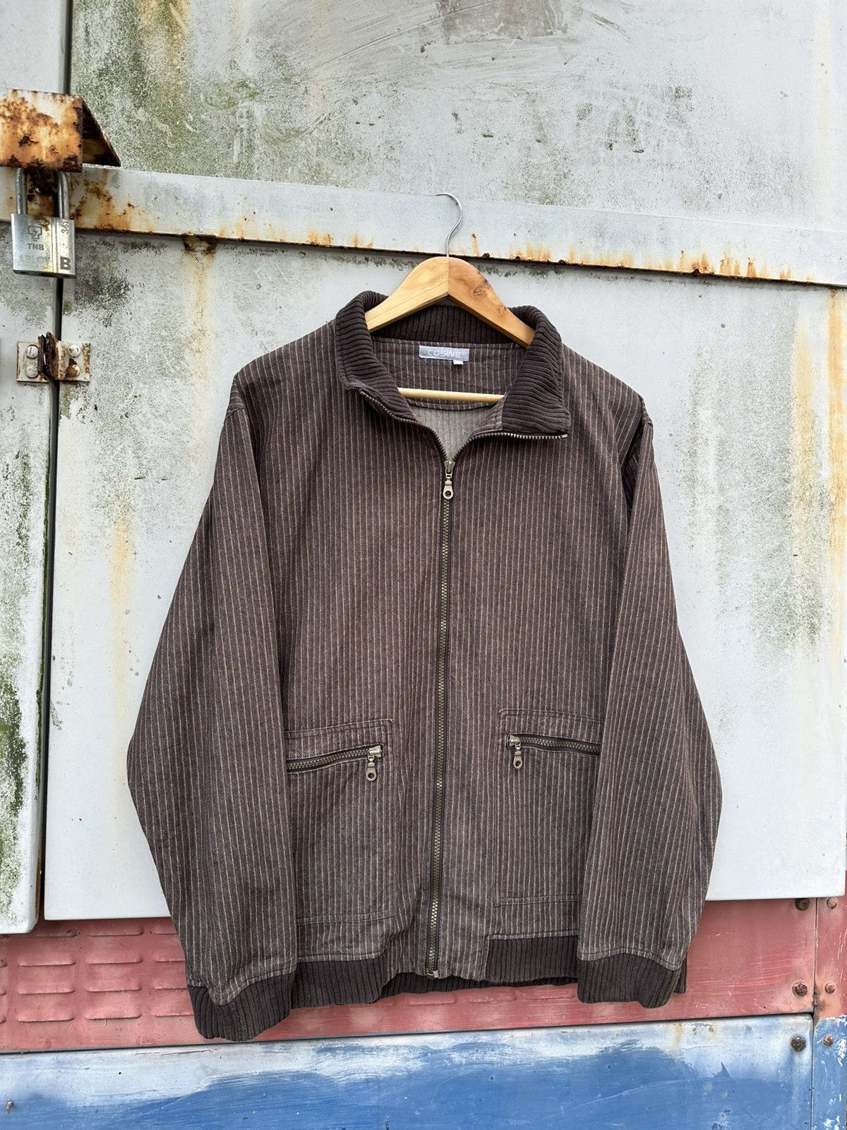 Vintage 👹Vintage Cosine Corduroy Bomber Jacket Size US M / EU 48-50 / 2 - 3 Thumbnail