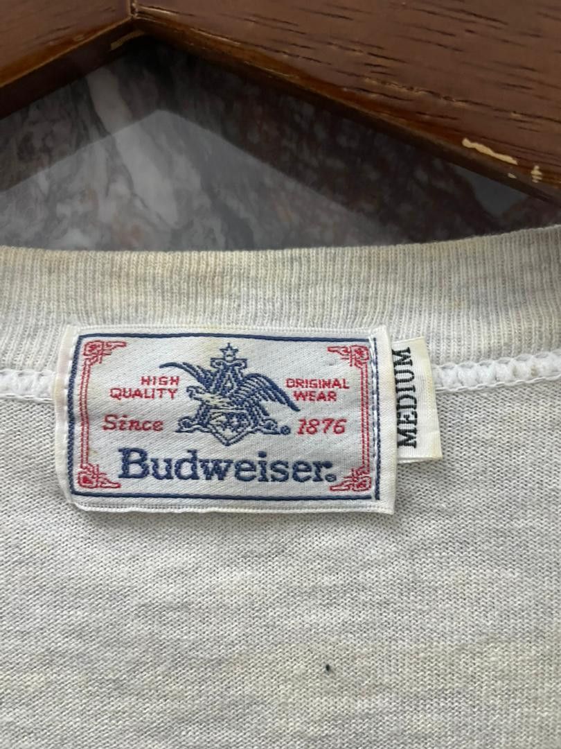 Budweiser K3-06 Budweiser Big Logo Thrashed Faded Shirt Paper thin Size US L / EU 52-54 / 3 - 3 Thumbnail