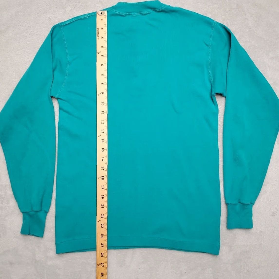 Vintage VINTAGE Henley Shirt Mens Small Green Ribbed Classic Long Sleeve Pullover Retro Size US S / EU 44-46 / 1 - 4 Thumbnail