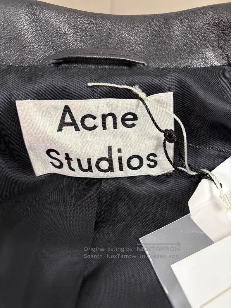 Acne Studios Acne Studios Women's Biker Leather Jacket Size 4XL / US 24-26 - 7 Thumbnail