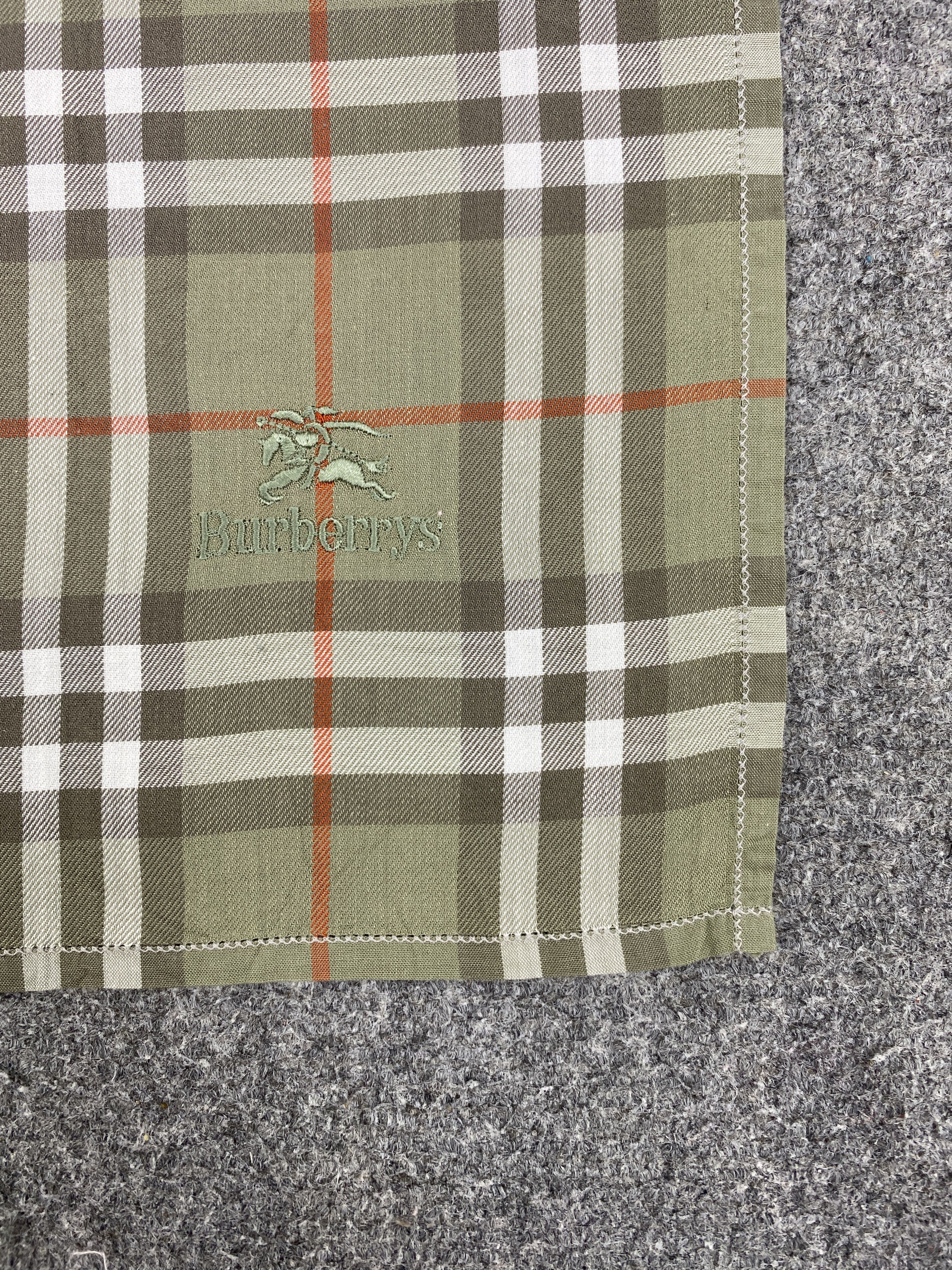 Burberry × Vintage Burberry Handkerchief / Bandana / Neckerchief HKC0223 Size ONE SIZE - 5 Thumbnail