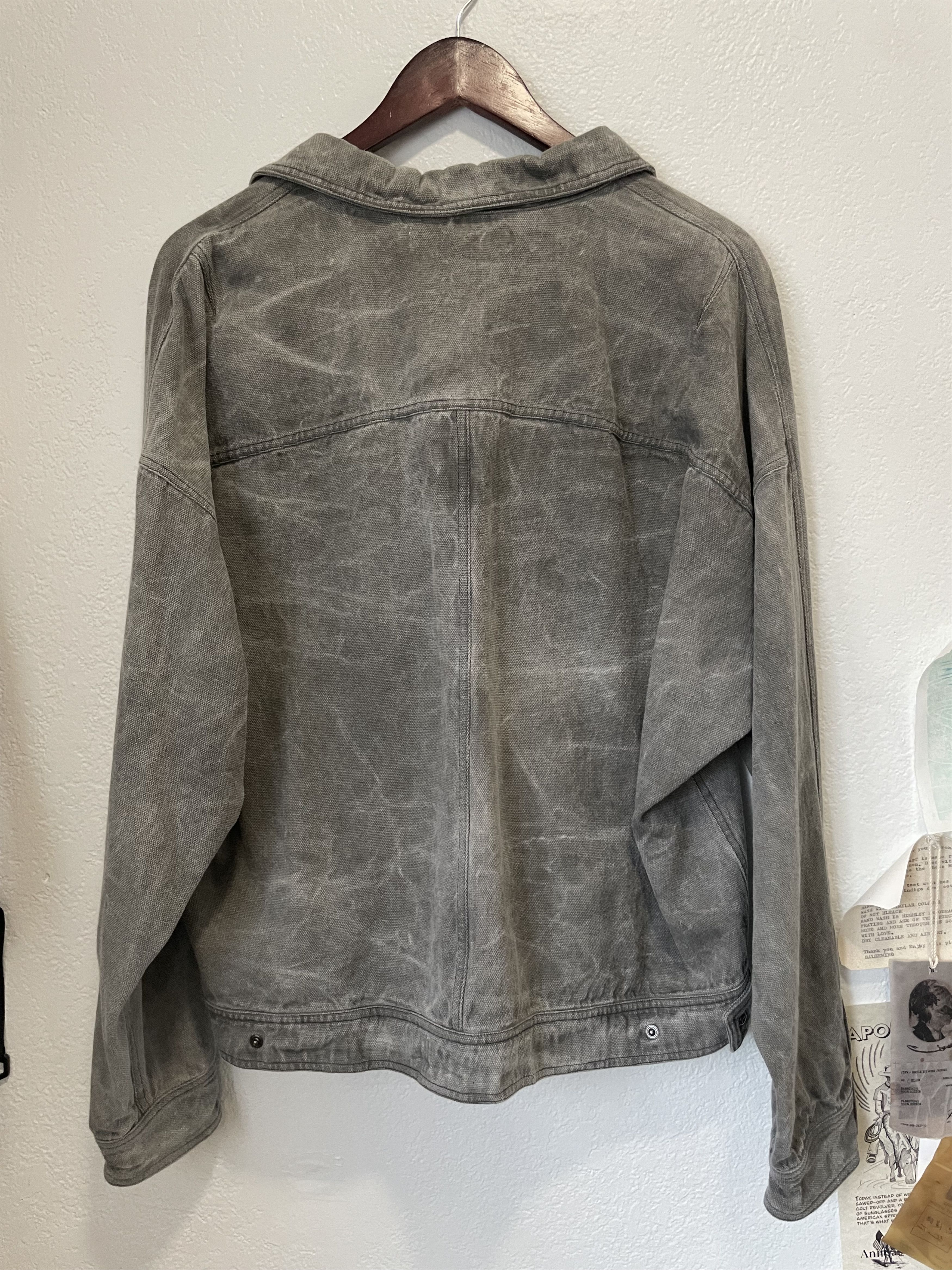 Japanese Brand Unknown World Grey Object Dyed Denim Jacket Size US L / EU 52-54 / 3 - 2 Thumbnail