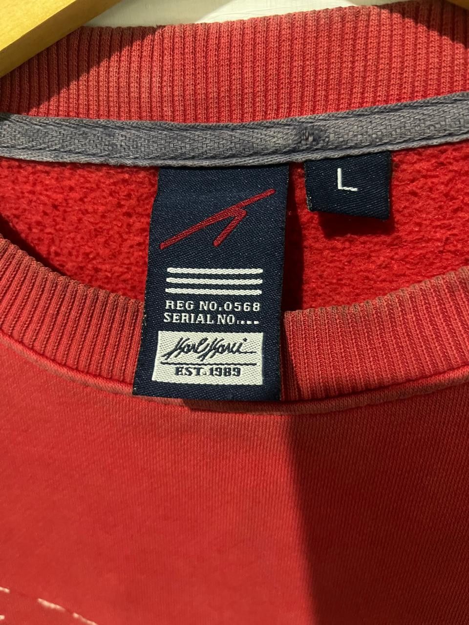 Japanese Brand Japanese Sweater KarlKani Red Vintage Size US XL / EU 56 / 4 - 8 Thumbnail