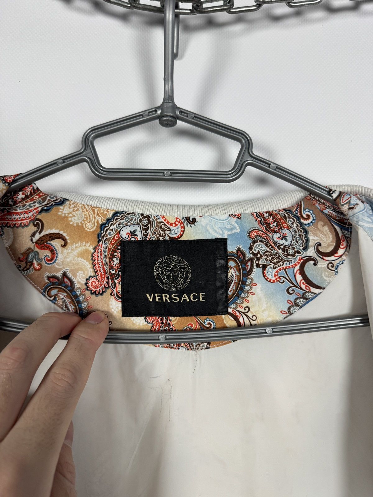 Versace Versace Vintage All Over Paisley Baroque Print Bomber Jacket Size US M / EU 48-50 / 2 - 9 Thumbnail