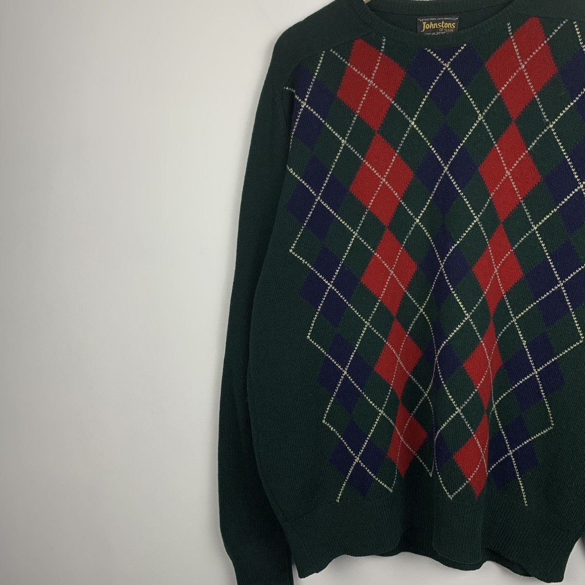 Johnstons Of Elgin Johnstons of Elgin Wool Sweater Green Vintage Mens Size M Size US M / EU 48-50 / 2 - 5 Thumbnail