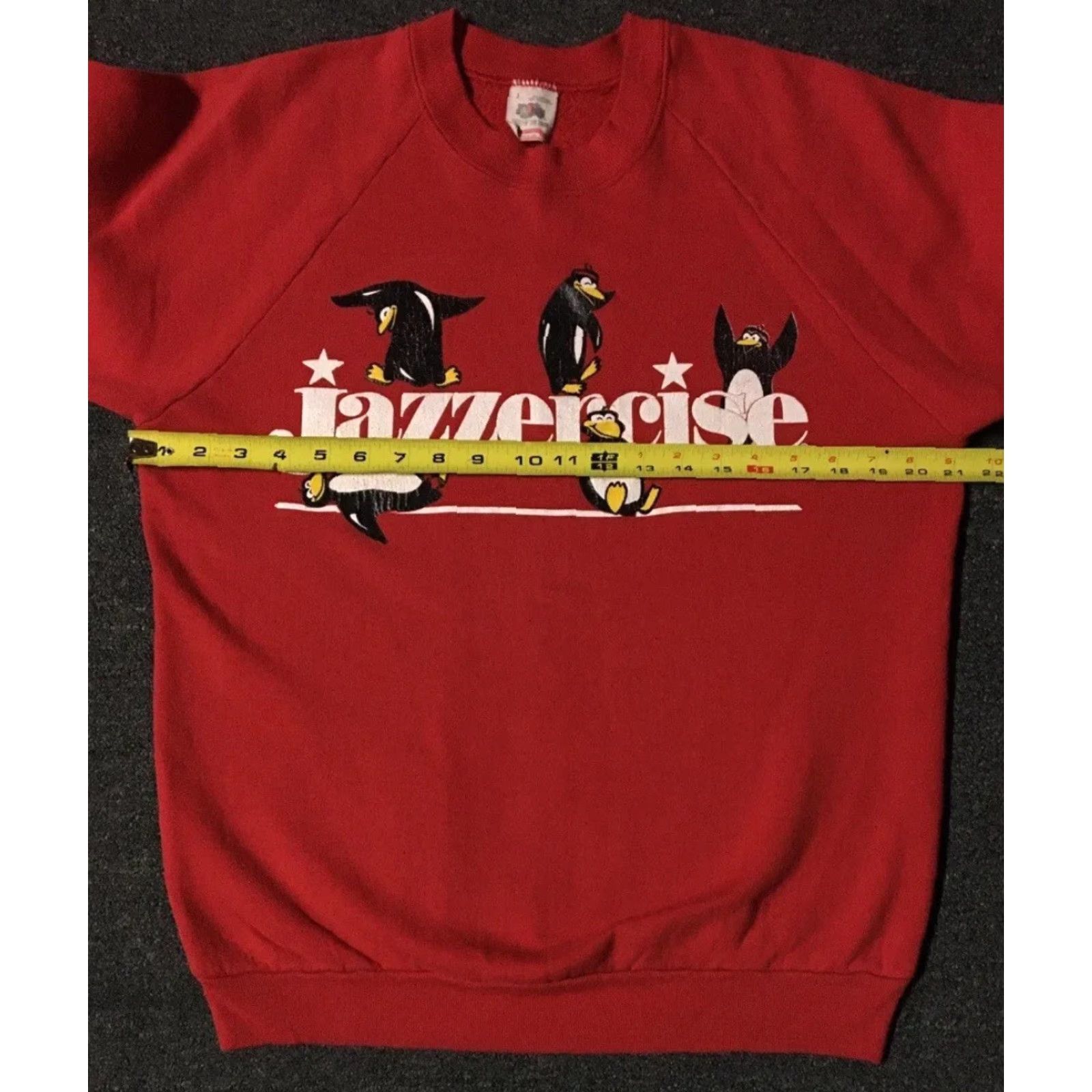 Vintage Vtg 80s Jazzercise Penguins Sweatshirt M USA Animal Cartoon Dance Funny Grunge 90 Size US M / EU 48-50 / 2 - 6 Thumbnail