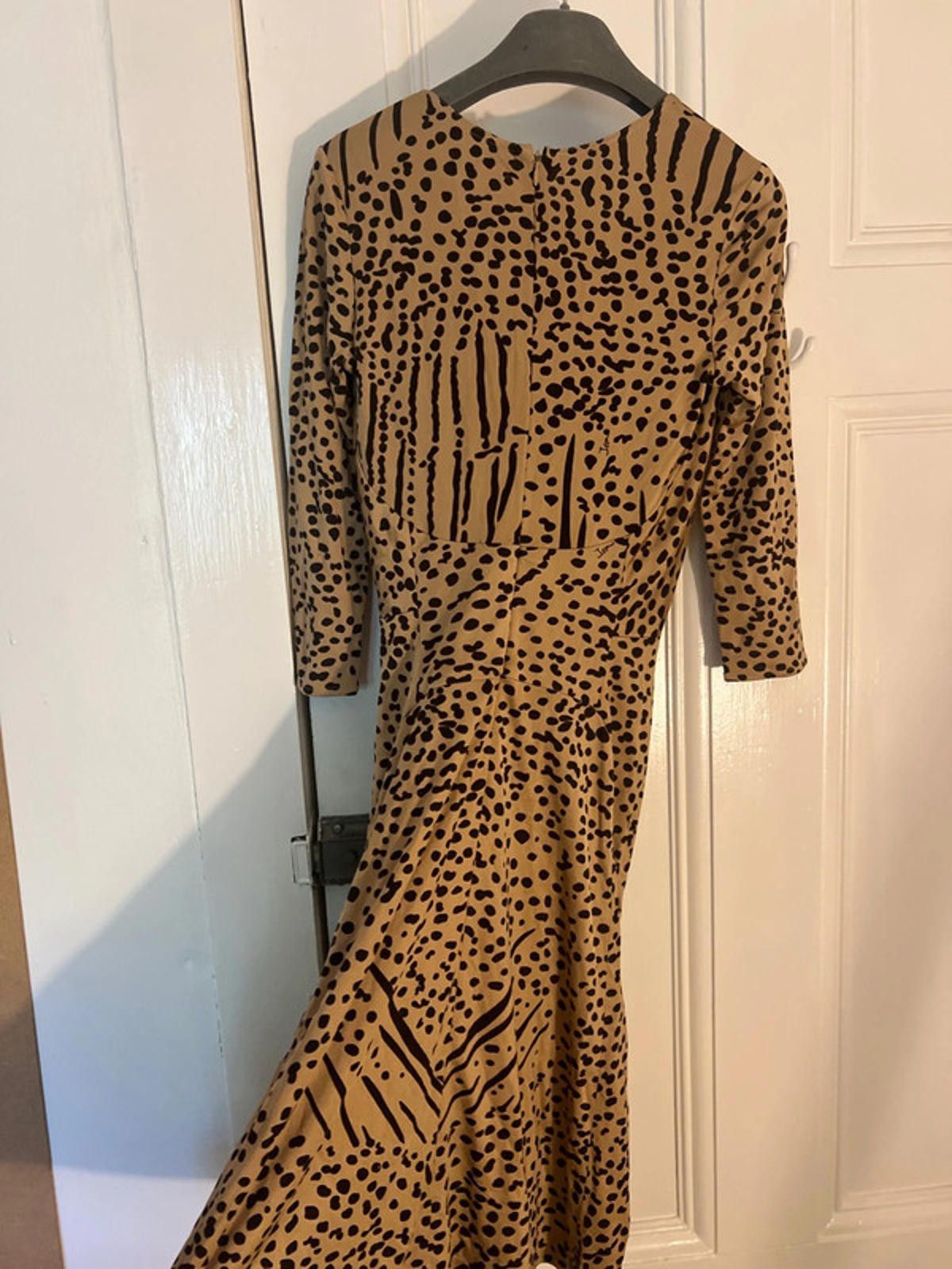 Issey Miyake Issa London beige brown dress uk 10 Size M / US 6-8 / IT 42-44 - 5 Thumbnail