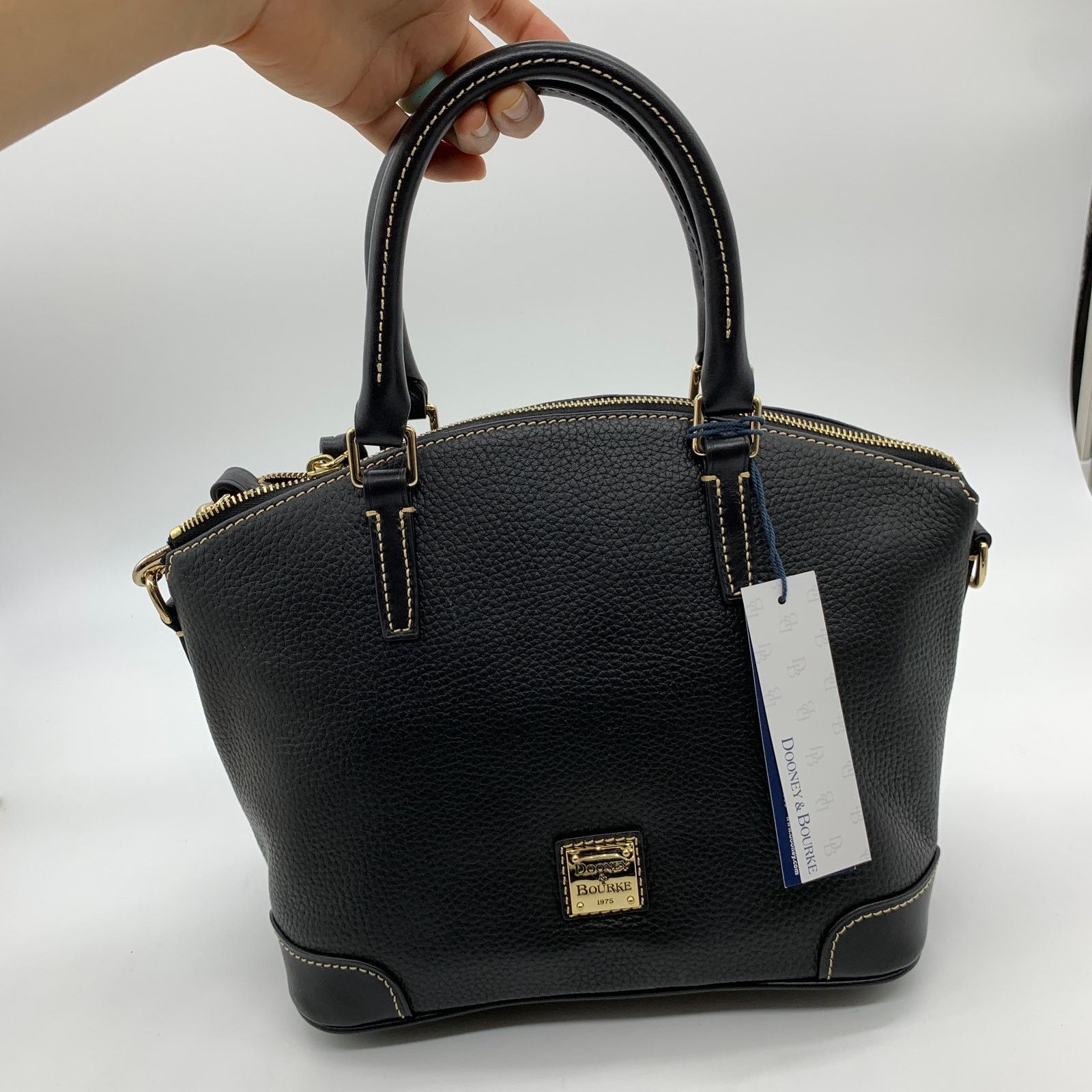 Dooney & Bourke Dooney & Bourke Black Satchel Shoulder Bag with Crossbody Size ONE SIZE - 8 Thumbnail