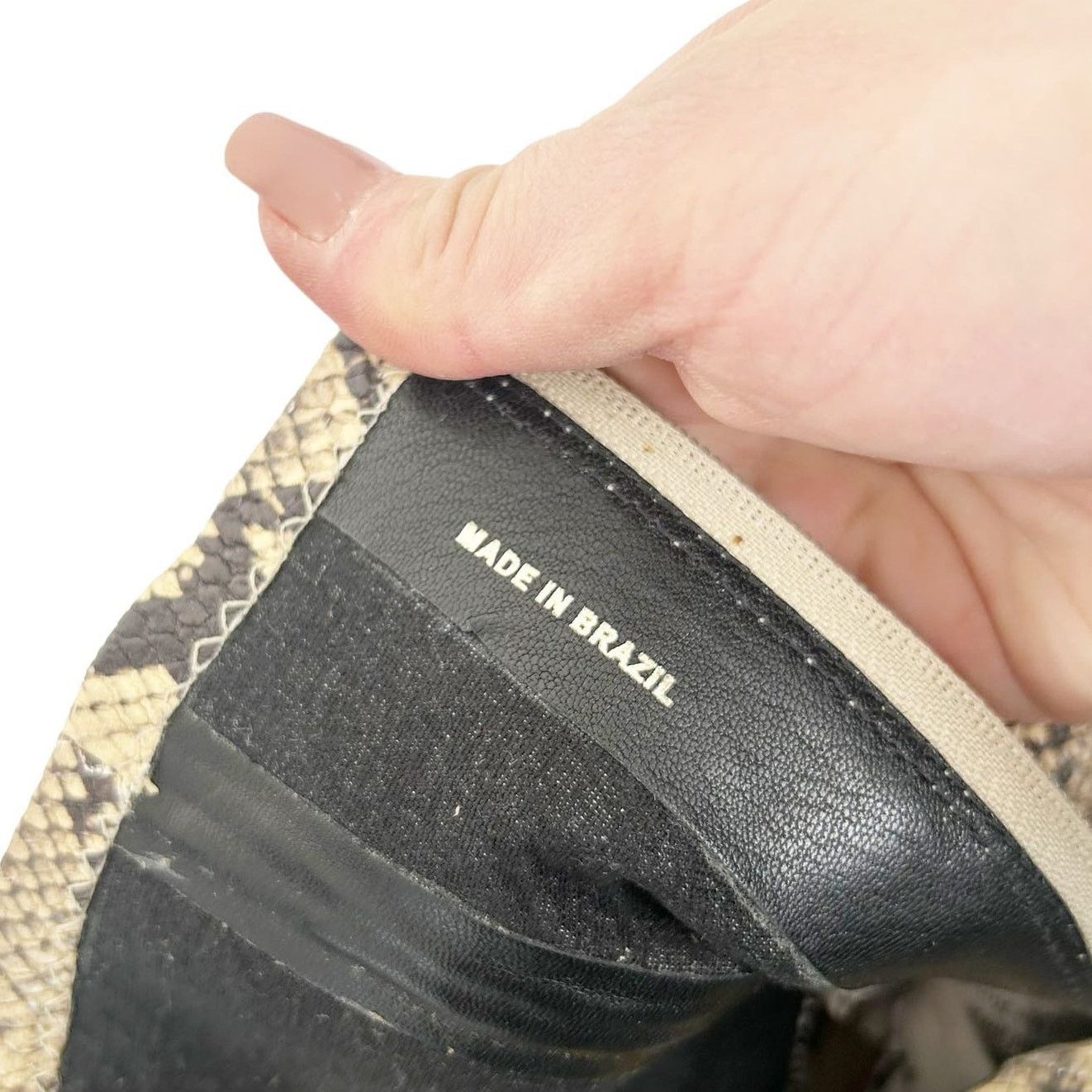 Loeffler Randall Loeffler Randall Tan Snakeskin Flare Block Heel Booties 8.5 Size US 8.5 / IT 38.5 - 9 Thumbnail