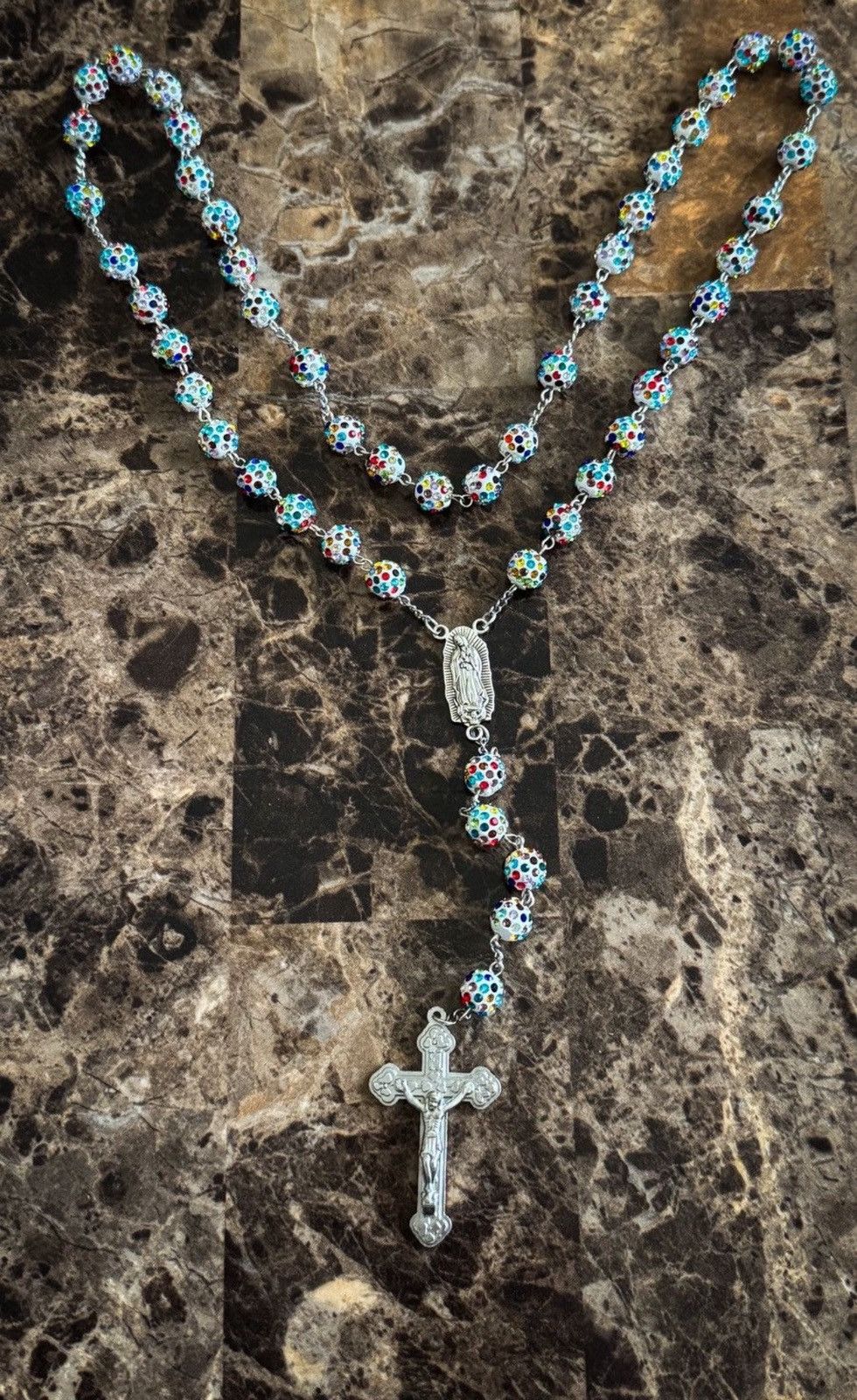 Vintage Rhinestone Rosary Size ONE SIZE - 3 Thumbnail