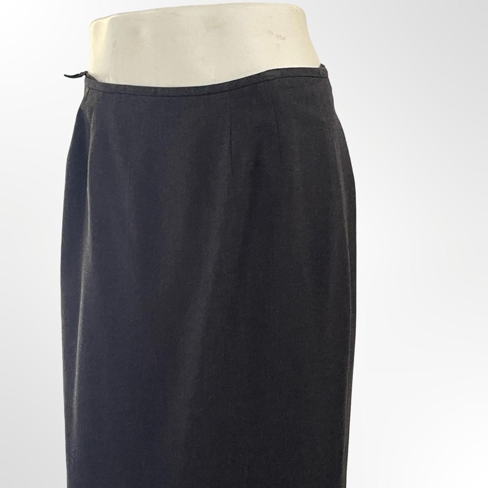 Other Elegant Kasper Black Pencil Skirt in size P Size 32" / US 10 / IT 46 - 2 Thumbnail