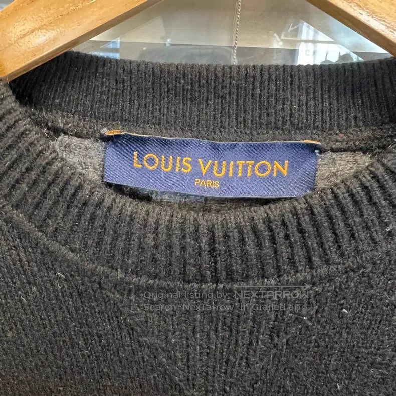Louis Vuitton Louis Vuitton Black Wool Sweatshirt Size US M / EU 48-50 / 2 - 3 Thumbnail