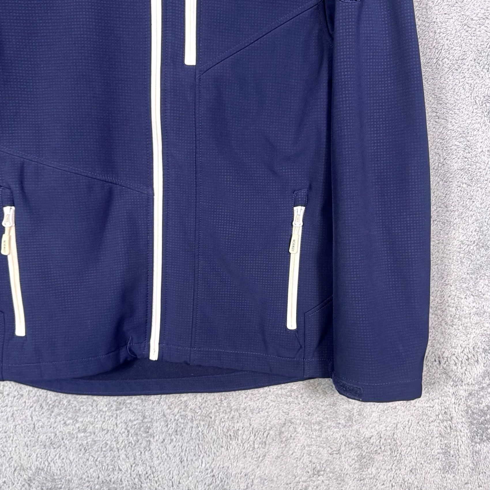 J Brand Rokk Norwegian Brand Jacket Women S 1905 Softshell Tech Full Zip Hooded Parka Blue Size S / US 4 / IT 40 - 3 Thumbnail