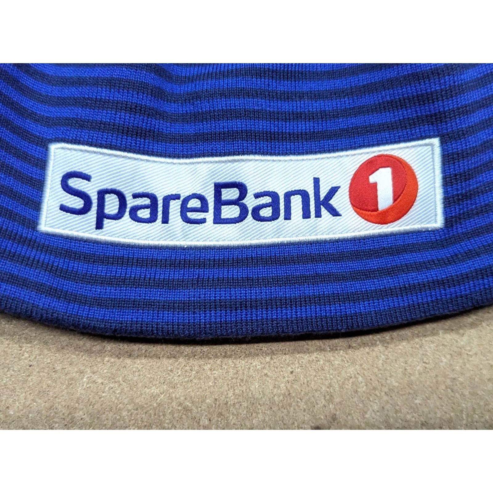 Vintage Strommes Sparebank Ski Beanie Hat One Size Lined Cross Country Striped Pom Pom Beanie Unisex Adults Blue Christmas Ski Theme Mens Womens Girls Boys Size ONE SIZE - 6 Thumbnail
