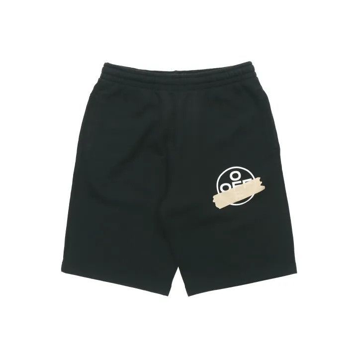 Off-White OFF-WHITE Black Cotton Logo Shorts for Men 0079 Size US 26 / EU 42 - 1 Thumbnail