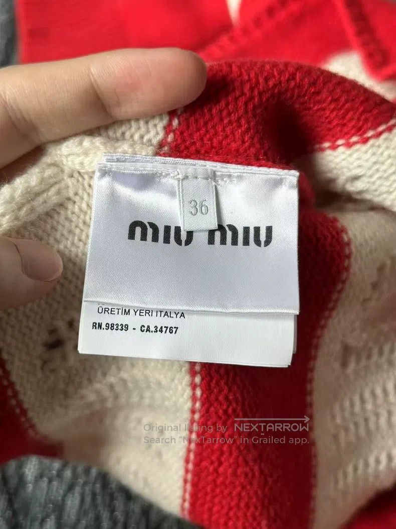 Miu Miu Miu Miu 36 Striped sweater Size S / US 4 / IT 40 - 4 Thumbnail