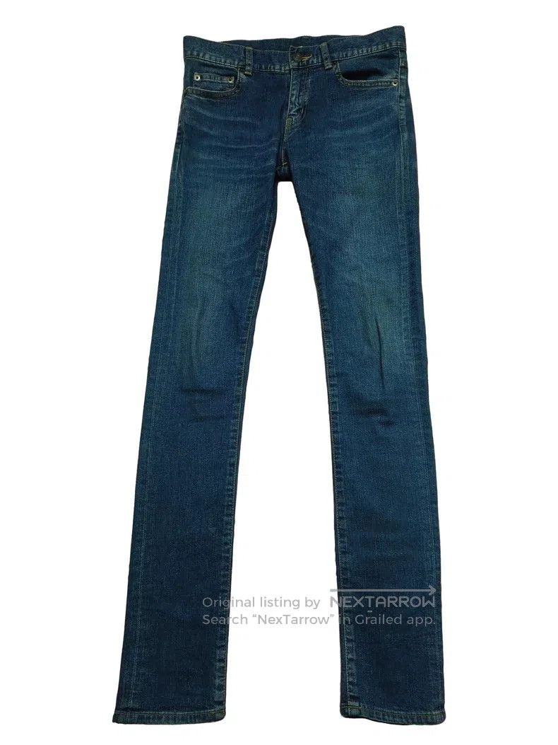 Saint Laurent Paris Saint Laurent Paris Original Scratch Cat Whisker Denim Pan Size US 27 - 1 Thumbnail