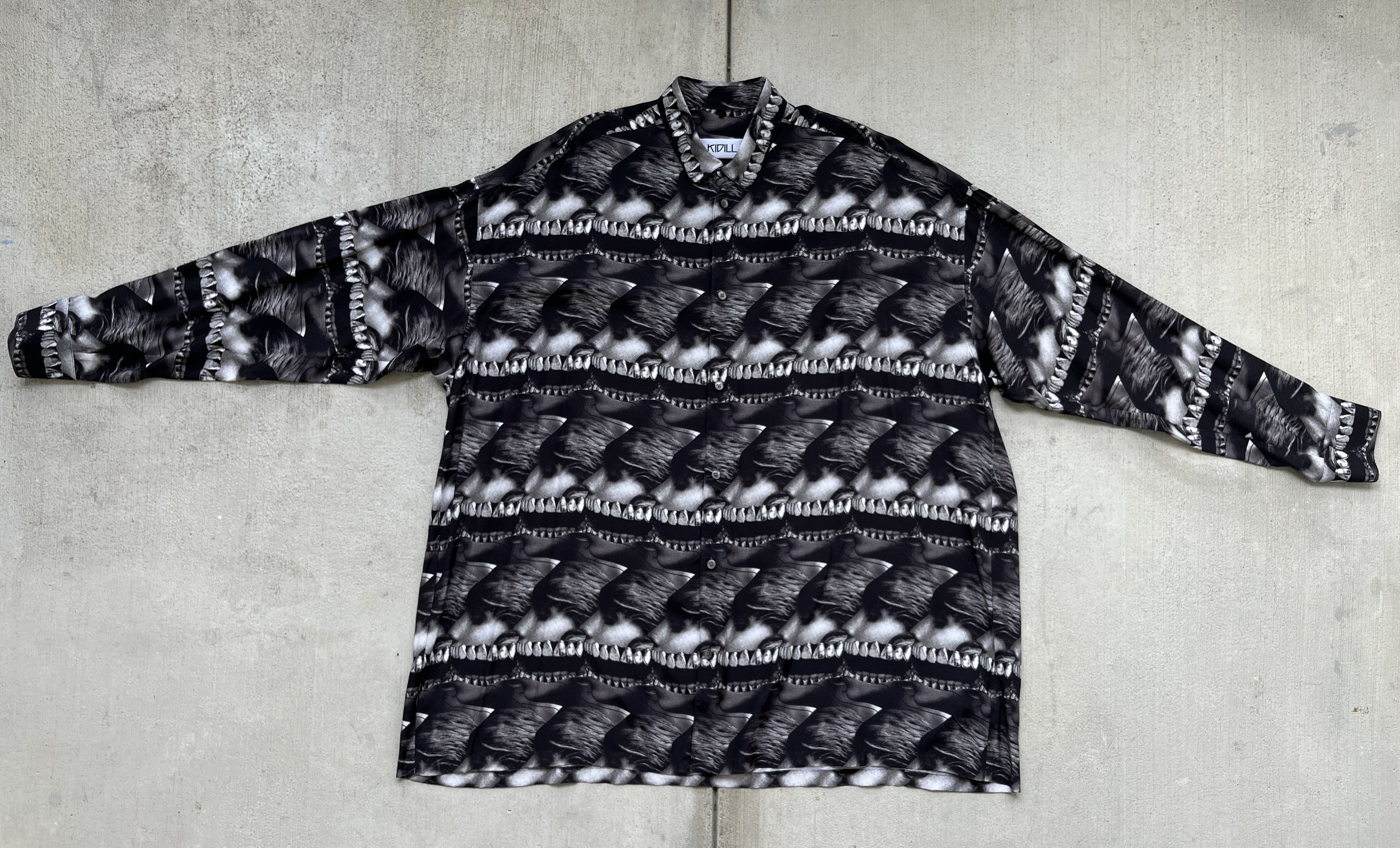 KIDILL KIDILL Hair & Teeth Long Sleeve Button-Up Shirt One Size Size US XXL / EU 58 / 5 - 1 Thumbnail