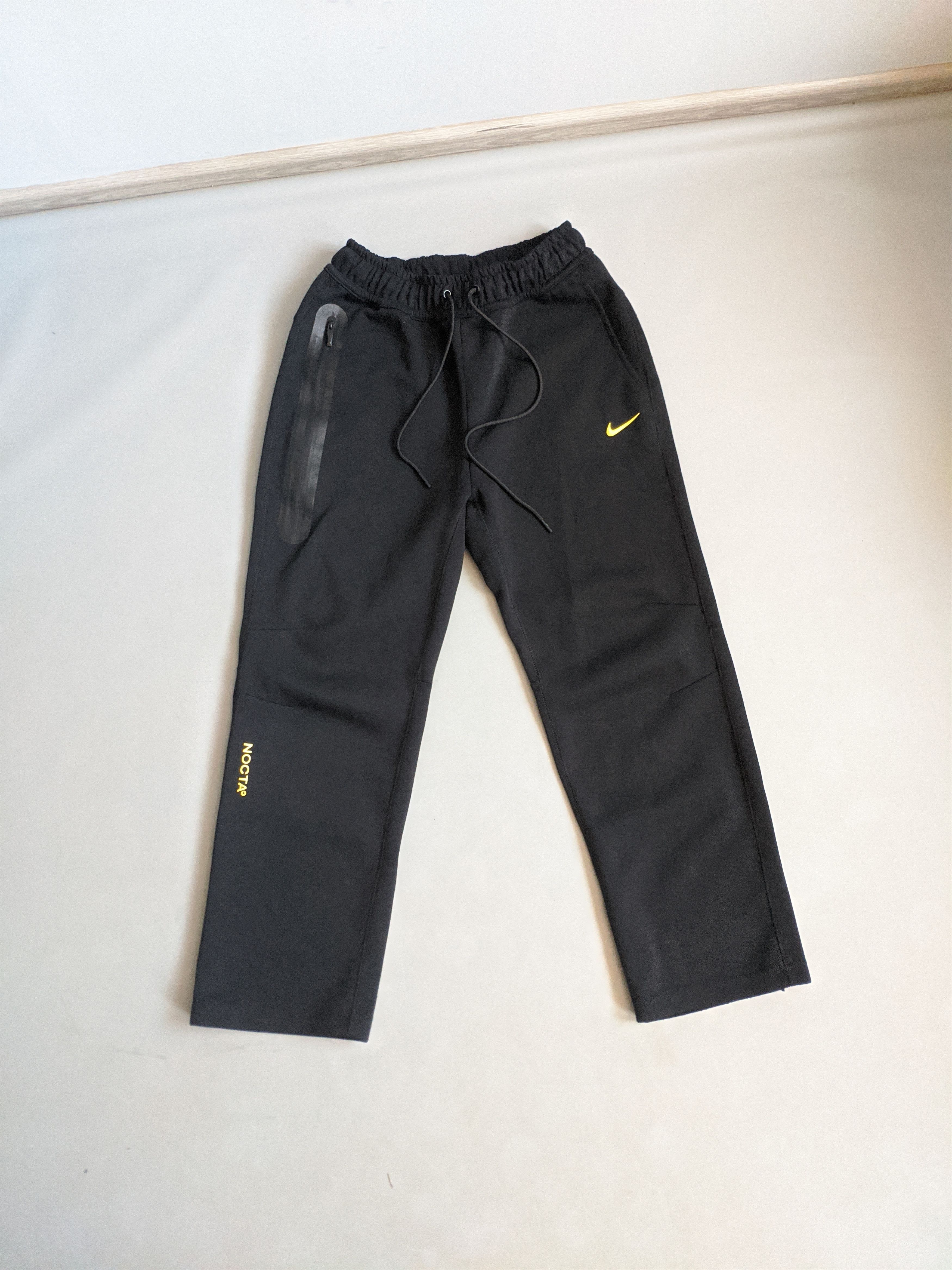 image of Drake x Nike Nocta Tech Fleece Pants Open Hem Sweatpants Black S-M, Men's (Size 31)