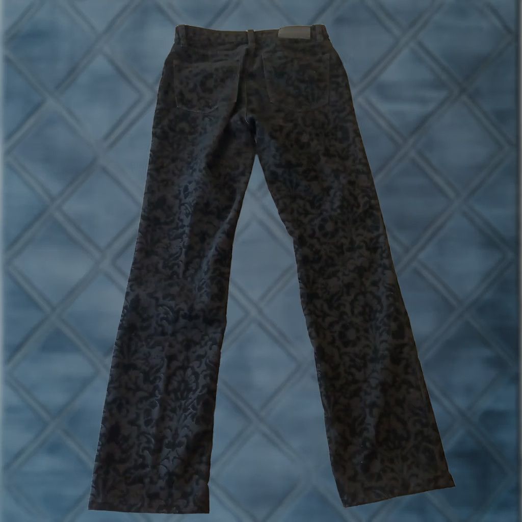 Ralph Lauren Lauren Ralph Lauren Pants Womens Size 4 Black Floral Velvet 27x29 Mid Rise Pants Size 27" / US 4 / IT 40 - 1 Thumbnail
