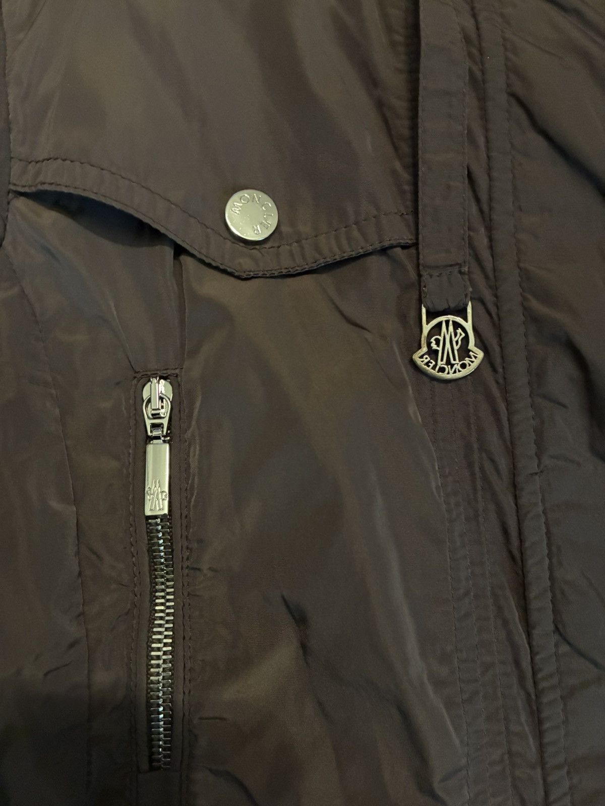 Moncler Jacket Moncler Brown L Size L / US 10 / IT 46 - 4 Thumbnail