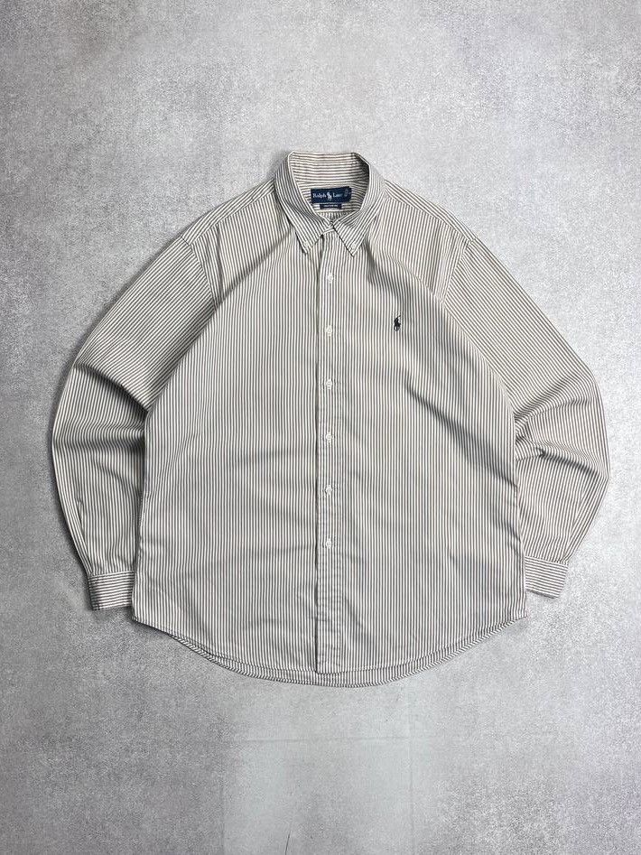 Vintage Vintage Polo Ralph Lauren Striped Button Shirt Y2K Xl Size US XL / EU 56 / 4 - 1 Thumbnail