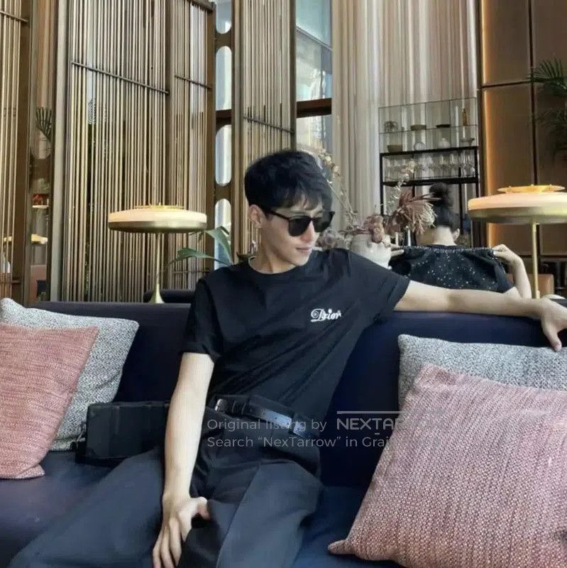 Dior Dior Black Cotton Short Sleeve Men's T-Shirt . Size US S / EU 44-46 / 1 - 6 Thumbnail