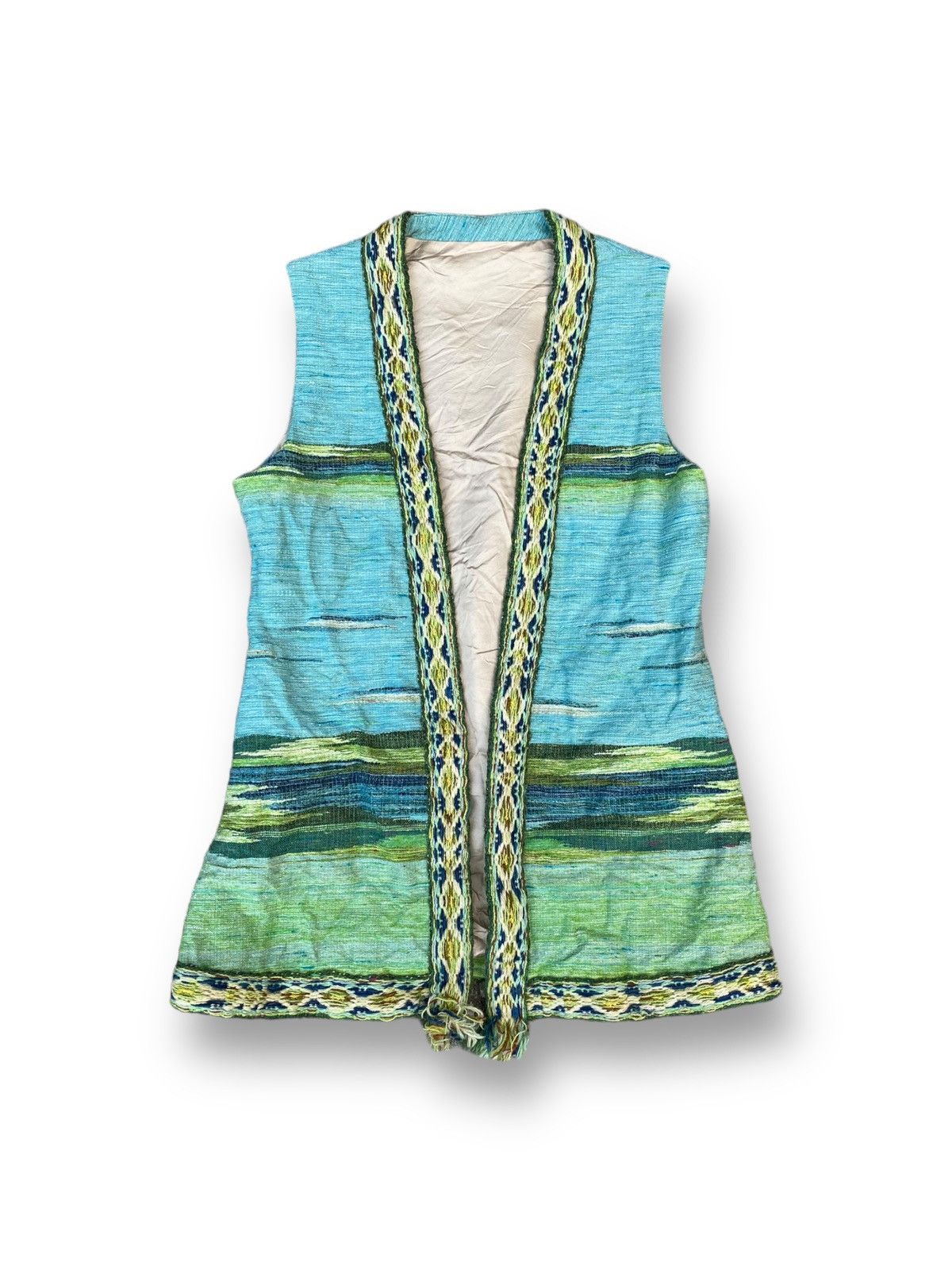 Vintage Vintage Knitwool Long Vest. #D2 Size M / US 6-8 / IT 42-44 - 1 Thumbnail
