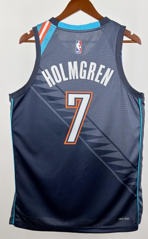 NBA 26 Oklahoma City Thunder #7 Chet Holmgren Jersey Size US S / EU 44-46 / 1 - 2 Thumbnail