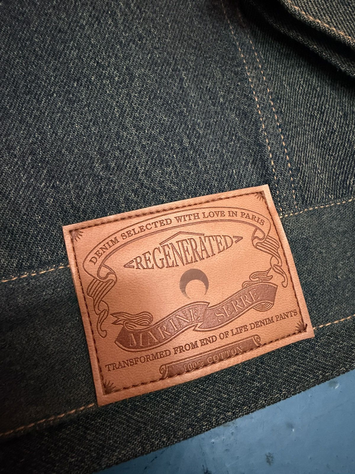 Marine Serre MARINE SERRE DENIM JACKET Size US L / EU 52-54 / 3 - 6 Thumbnail