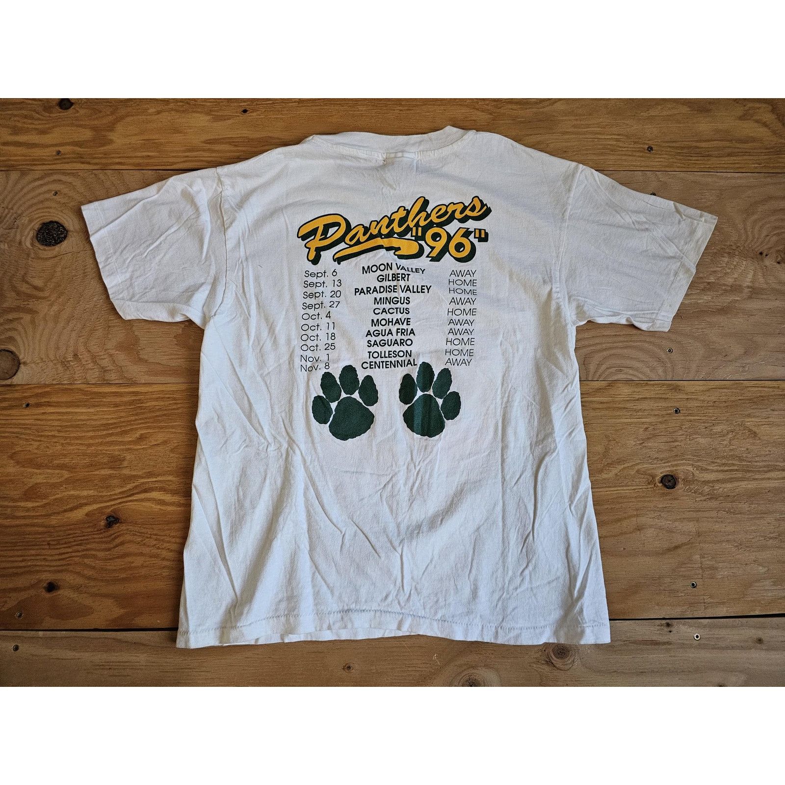 Hanes Peoria Panthers Football Cat Shirt Sz L Double Sided 90s Size US L / EU 52-54 / 3 - 2 Thumbnail