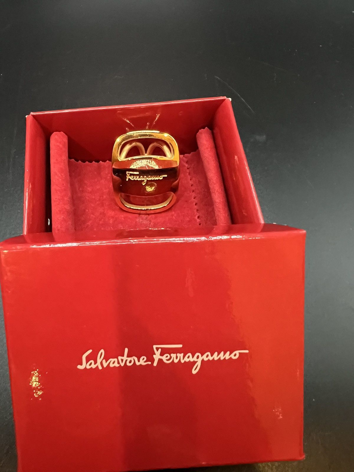 Salvatore Ferragamo SALVATORE FERRAGAMO VARA SCARF RING Grailed