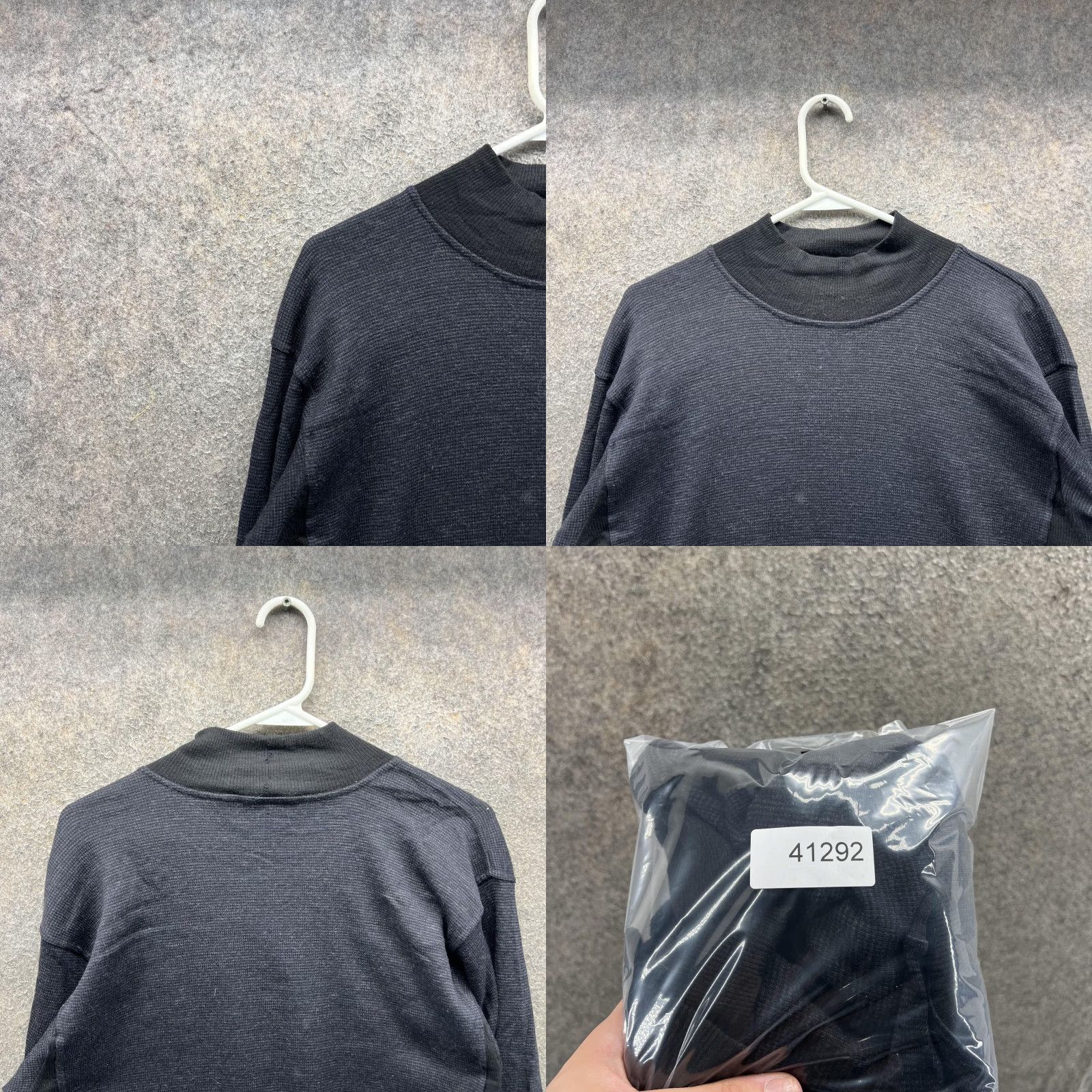 Armani VINTAGE Armani Collezioni Sweater Mens Large Gray Mock Neck Pullover Wool Italy Size US L / EU 52-54 / 3 - 8 Thumbnail