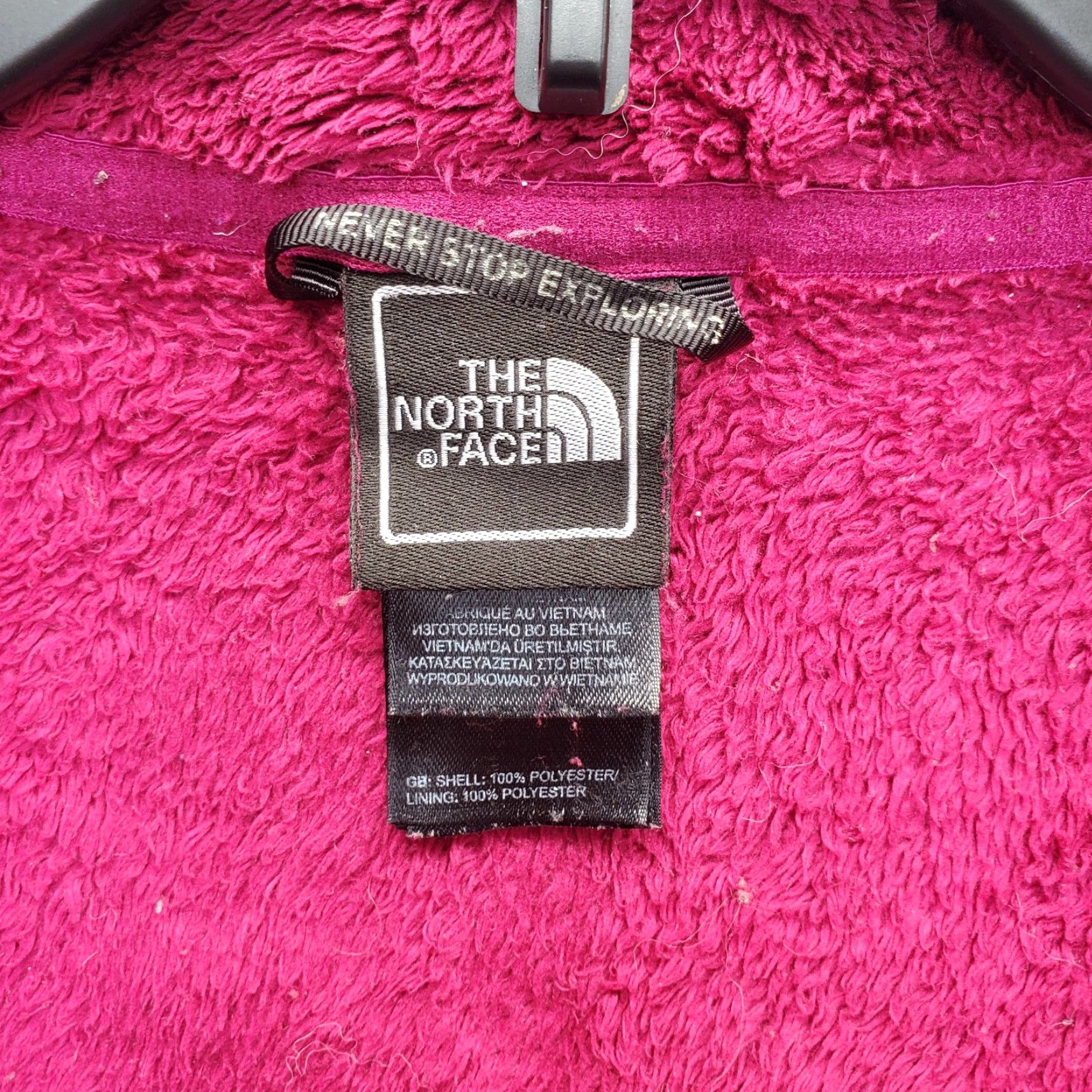 The North Face The North Face Osito Fleece Jacket Womens M Pink Long Sleeve Mock Neck Full Zip Size M / US 6-8 / IT 42-44 - 2 Thumbnail
