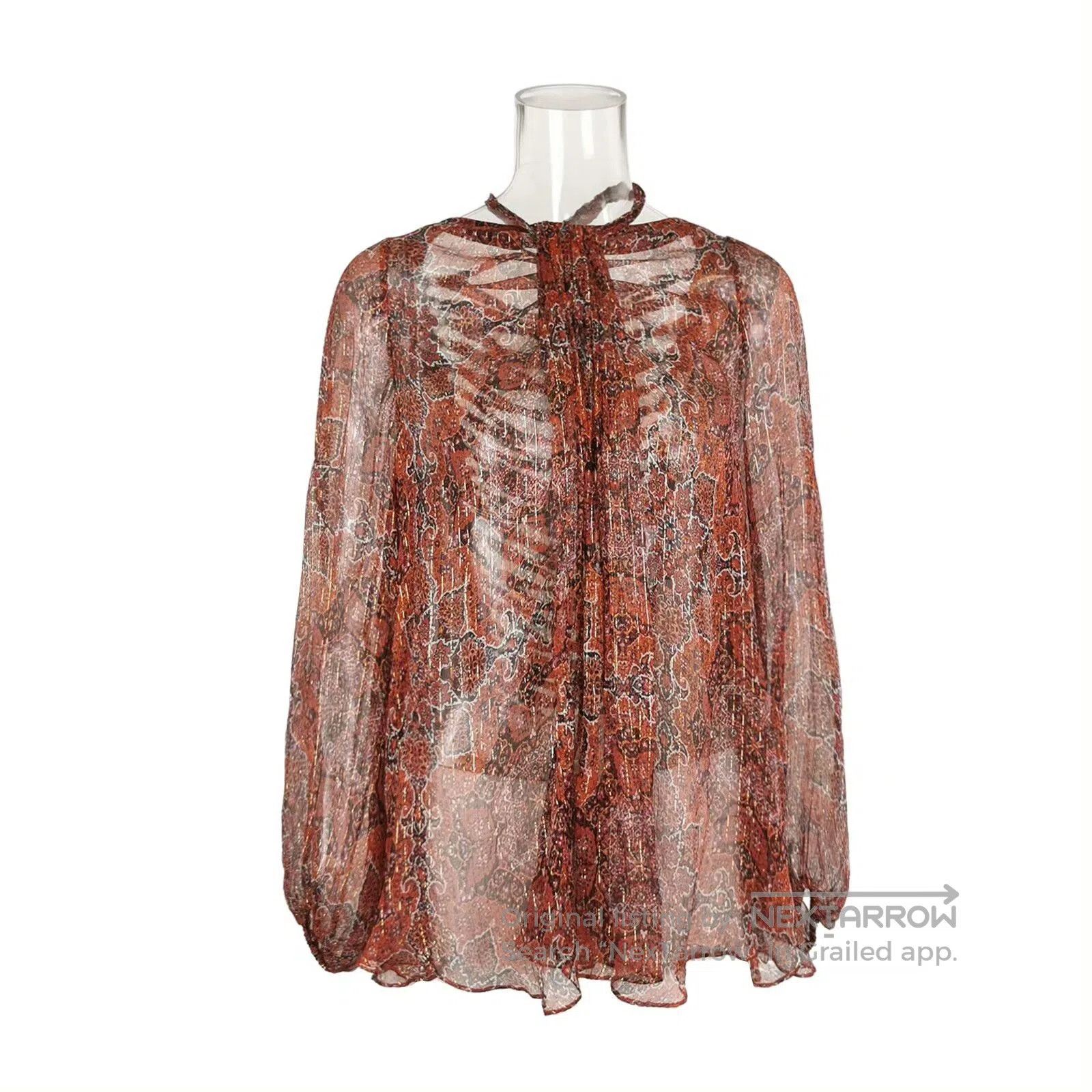 Zimmermann Zimmermann Red Printed Silk Blouse. Size M / US 6-8 / IT 42-44 - 1 Thumbnail