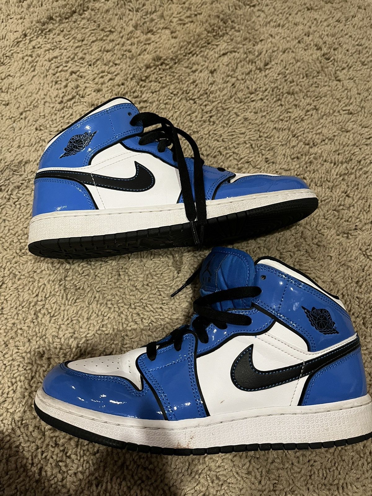 Jordan Brand air jordan 1 mid se blue 7Y Size US 7 / EU 40 - 4 Thumbnail